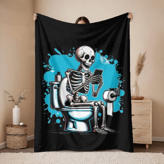 DOING DAD SHIT , funny Father's day quote Throw Blankets