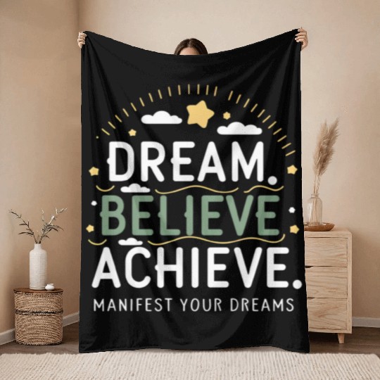 Manifest Your Dreams Throw Blankets