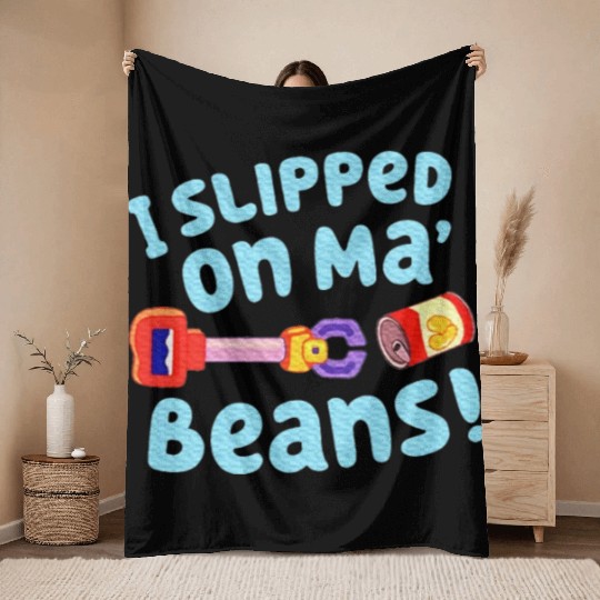 I Love It Hot And Cheesy Food Lover Pizza Baker Throw Blankets