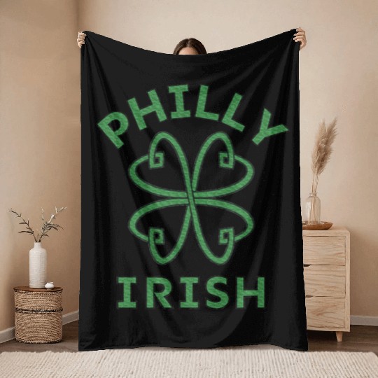 Philly Irish Philadelphia St.Patrick's Day Parad Throw Blankets