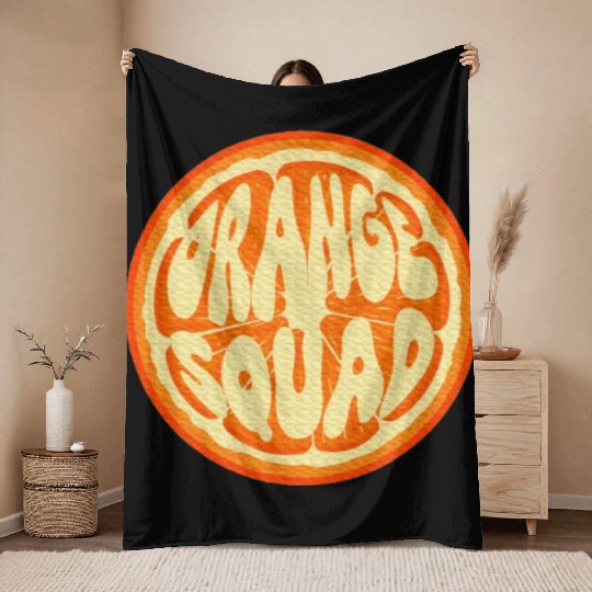 Orange Lover Fruit Orange Citrus Fruit Lover Throw Blankets