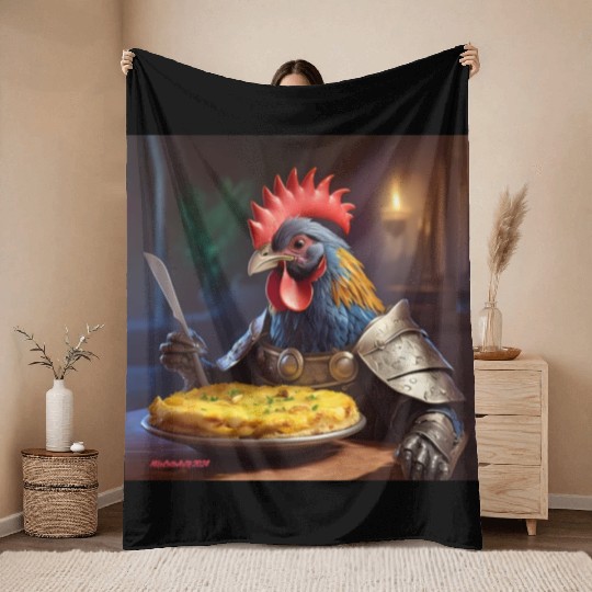 High Crested Member of the Royal Dawn Patrol Throw Blankets