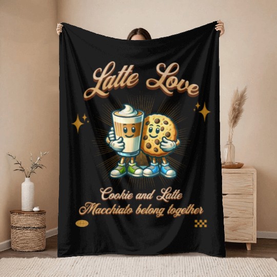 Latte Love Throw Blankets