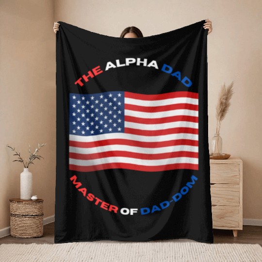 American Dad dom farther step dad Throw Blankets