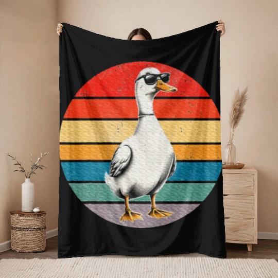 Duck Gifts Animal Duck Lover Throw Blankets
