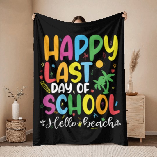 mom lif Happy last day of student's graduation Throw Blankets