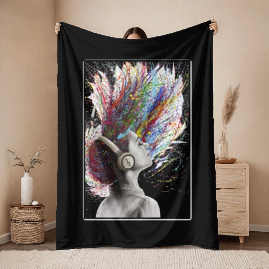 Creative Beats Throw Blankets
