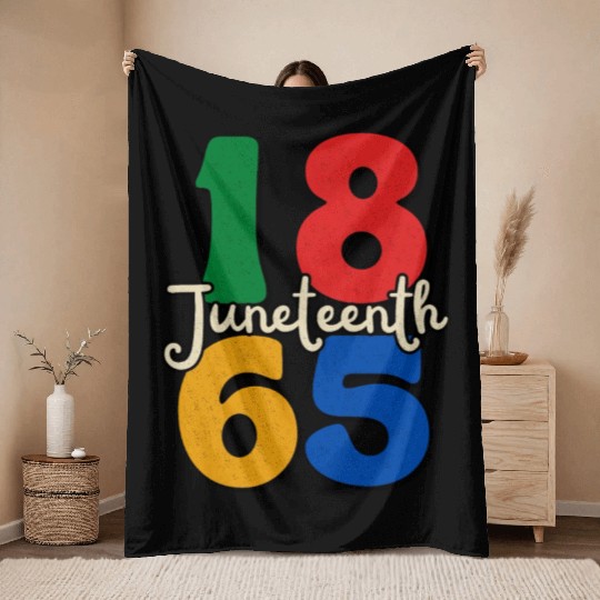 Freedom day Juneteenth 1865 Throw Blankets