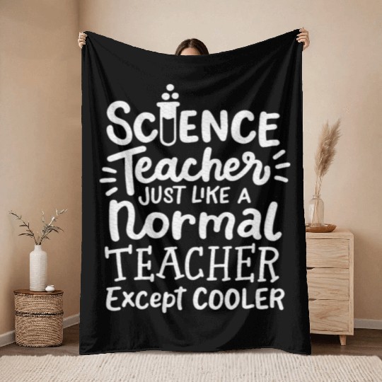 Science Teacher Chemistry Teacher Physics Throw Blankets