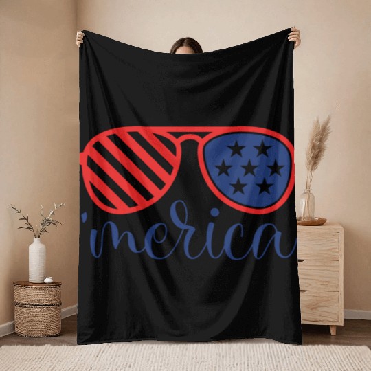 merica Throw Blankets