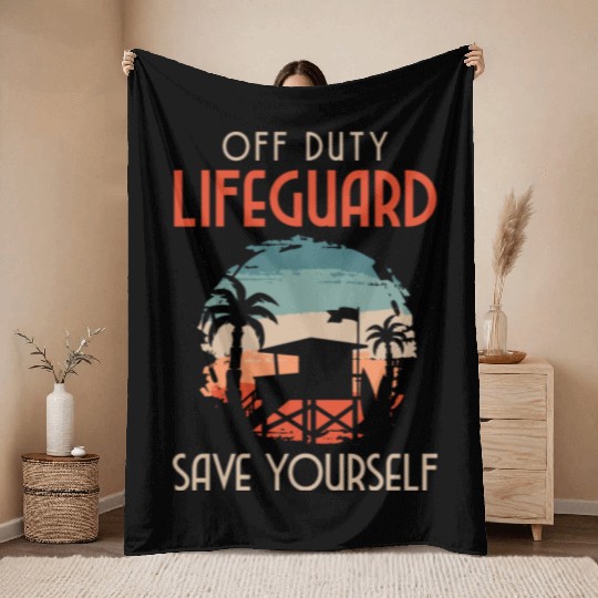 Lifeguard Pool Water Water Sports Throw Blankets