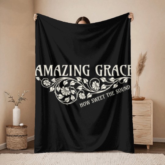 Amazing Grace Throw Blankets