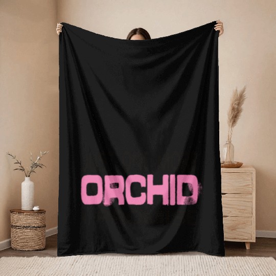 Just One More Orchid I ProMise Orchids Plant Throw Blankets