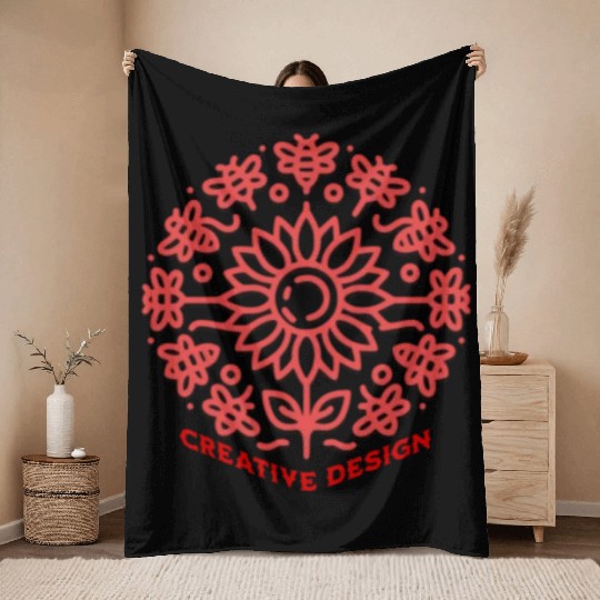 Creative Flower Throw Blankets