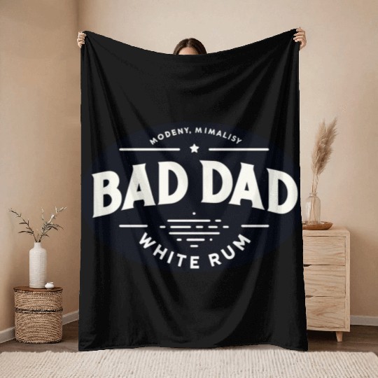 BD WHITE RUM Throw Blankets