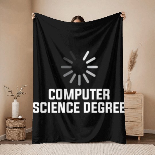 computer science degree Throw Blankets