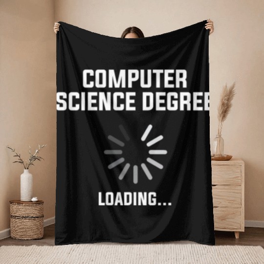 computer science degree Throw Blankets