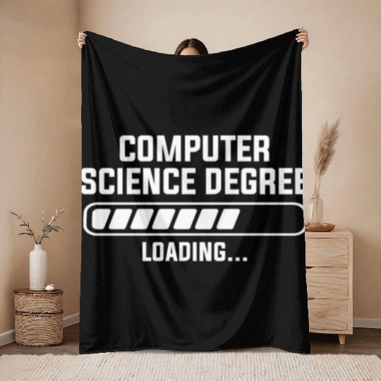 computer science degree Throw Blankets
