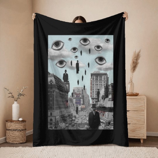 Weirdcore Clothes Aesthetic Floating Premium Throw Blankets