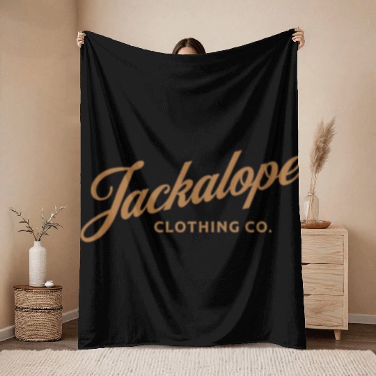 Jackalope Clothing Logo Premium Throw Blankets