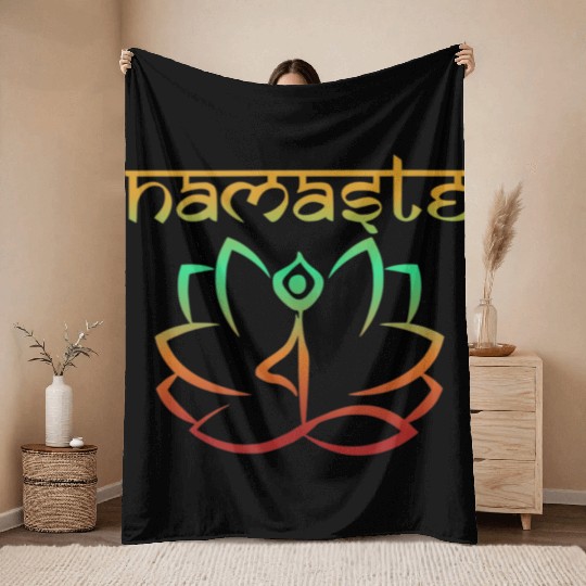 Zen AF Yoga Clothes Throw Blankets