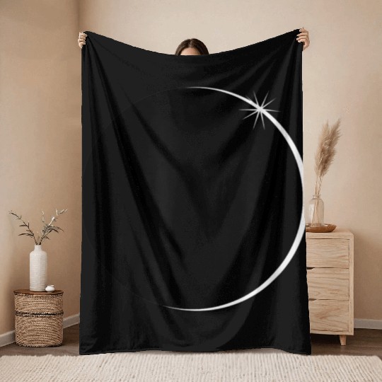 Eclipse Solar System Clothing Science Throw Blankets