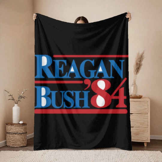 REAGAN BUSH 84 Classic Throw Blankets