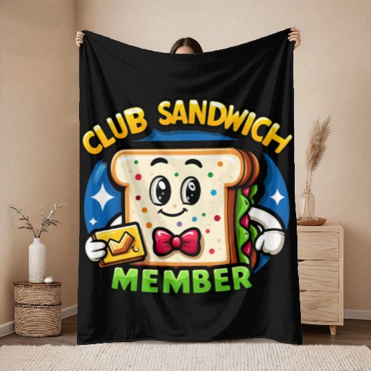 The Club Sandwich Member Throw Blankets