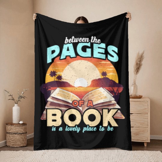 Literature Teacher Between The Pages Of Instructor Throw Blankets