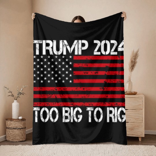 2024 Elections Too Big To Rig Throw Blankets