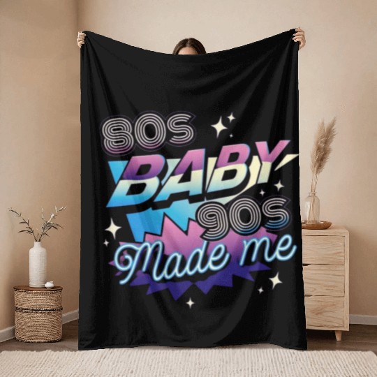 80s music,80s fashion lovers Throw Blankets