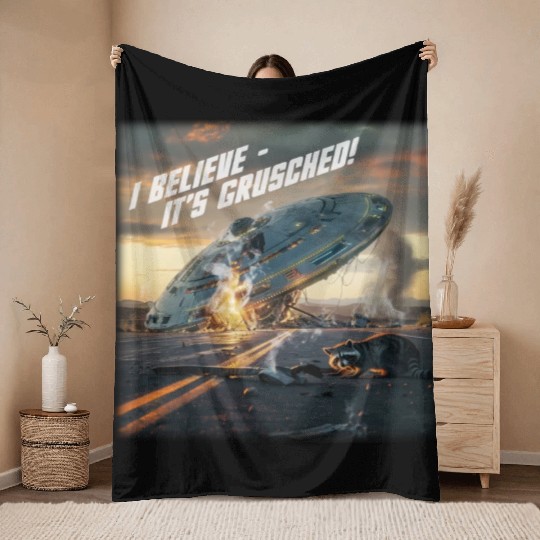 UFO crash. I believe it's grusched! Throw Blankets