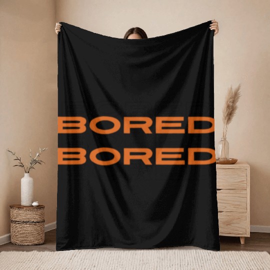 Bored Throw Blankets