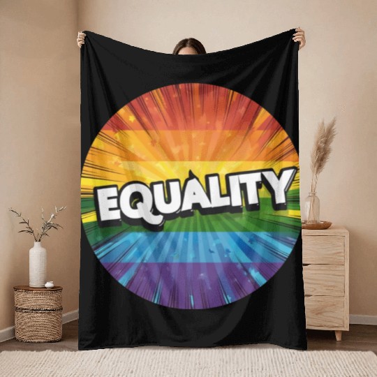LGBTQ Equality Throw Blankets