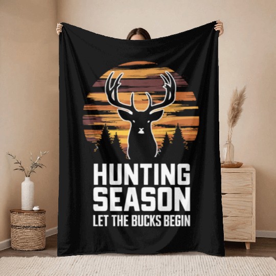 Ultimate Deer Hunting Lifestyle: Celebrate Throw Blankets