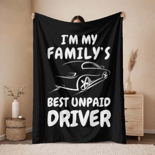 Car Guy Auto Racing Mechanic Saying Outfit Throw Blankets