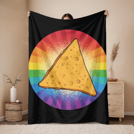 LGBTQ Nacho Throw Blankets