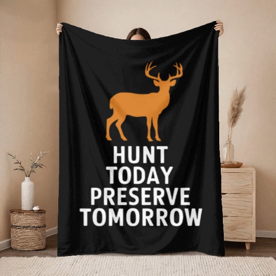 Ultimate Deer Hunting Lifestyle: Celebrate Throw Blankets