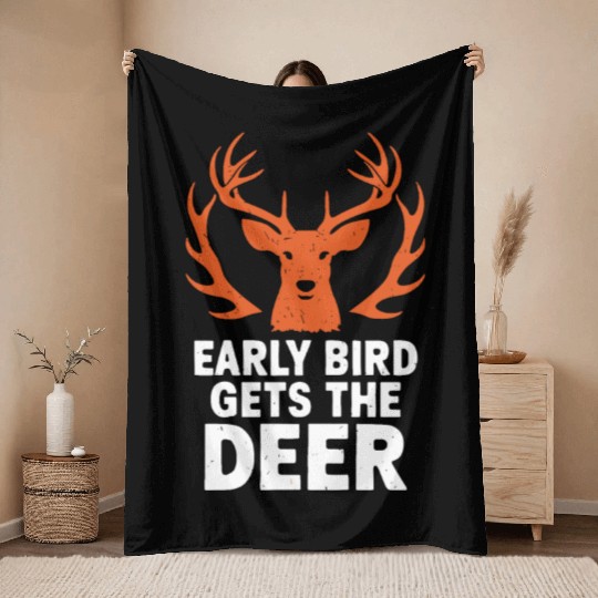 Ultimate Deer Hunting Lifestyle: Celebrate Throw Blankets