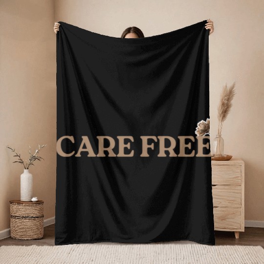 care free Throw Blankets