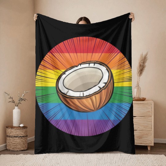 LGBTQ Coconut Throw Blankets