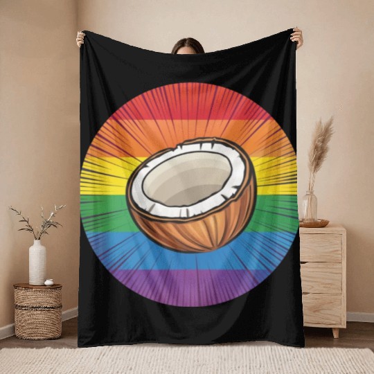 LGBTQ Coconut Throw Blankets