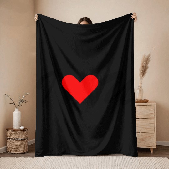 I Love You Throw Blankets