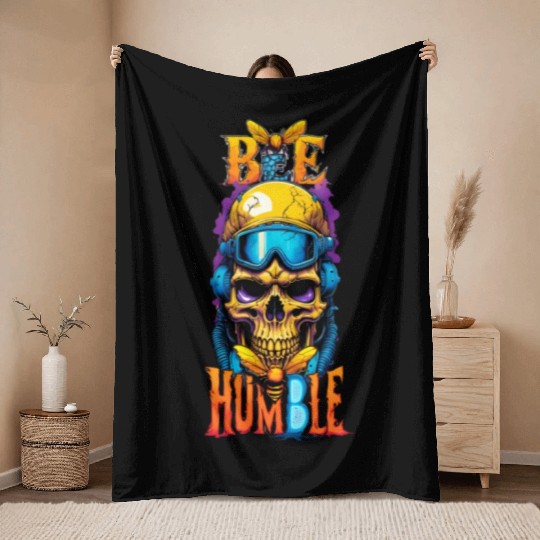 BEE HUMBLE 2 Throw Blankets