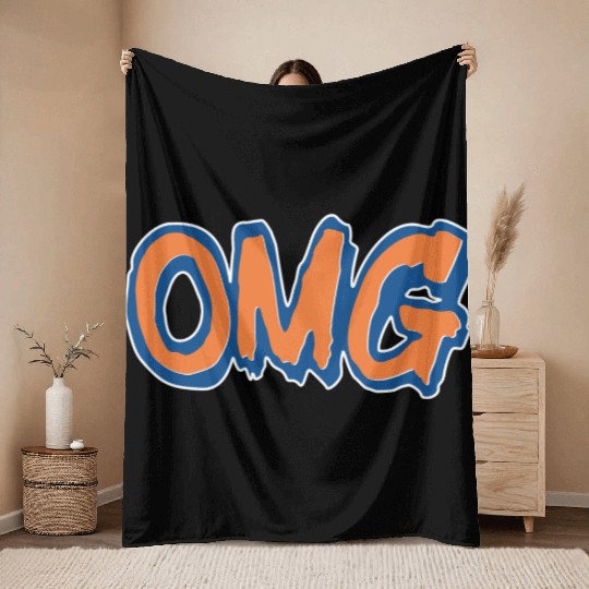 OMG - Oh My God Throw Blankets