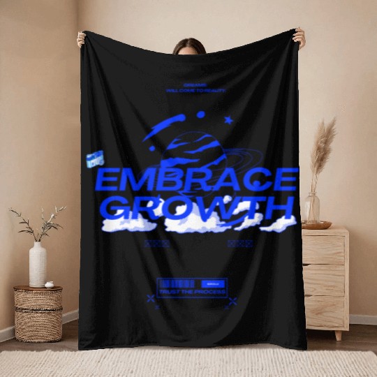 Embrace Growth Throw Blankets