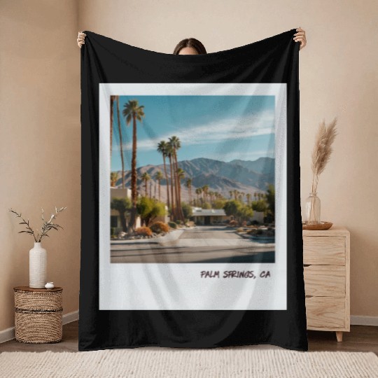 Mono Enterprises "Travels" Palm Springs #3 Throw Blankets