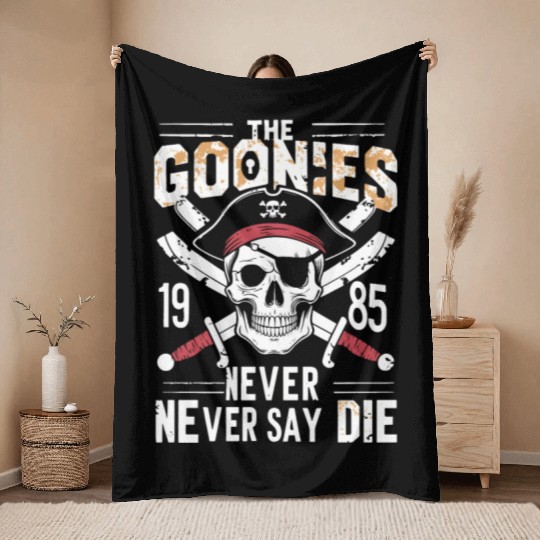 The Goonies Never Say Die Throw Blankets