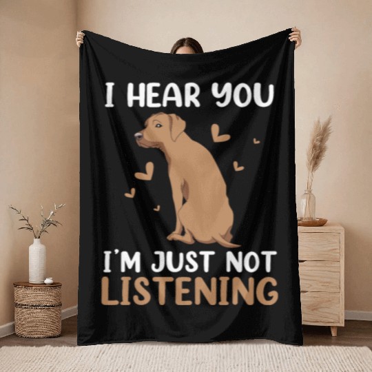 Rhodesian Ridgeback Dog Lover Dog Owner Throw Blankets