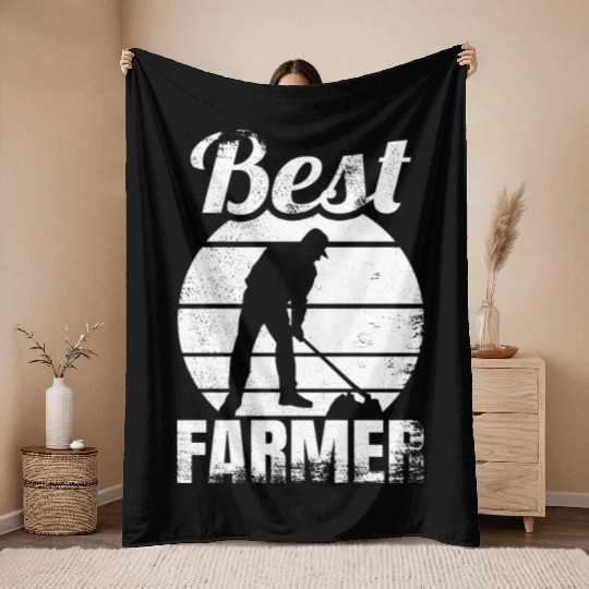 Best Farmer Throw Blankets
